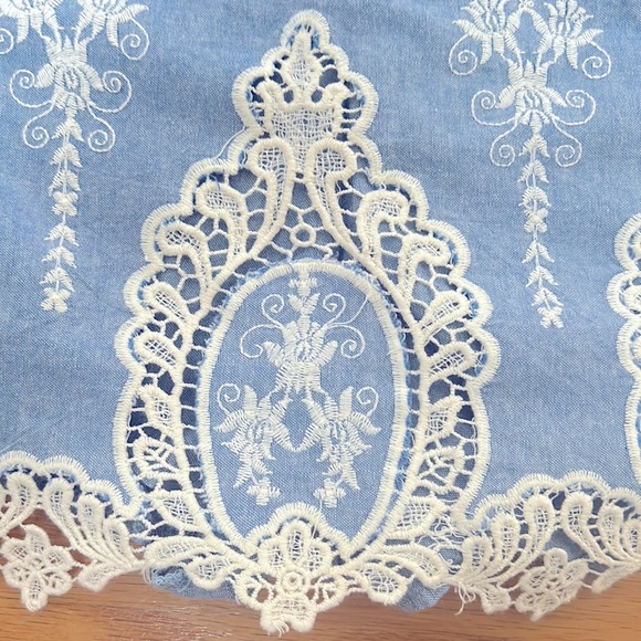 LF Chambray Denim Lace Skort - Picture 4 of 4